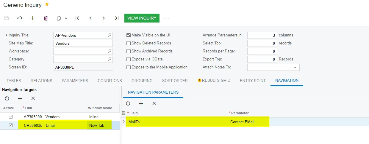 Using html mailto in generic inquiry | Community image.