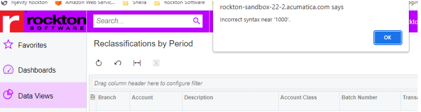 2022 R2 Build Multiple Generic Inquiries Error: Incorrect Syntax N Ear  '1000'. Incorrect Syntax Near ')'. | Community