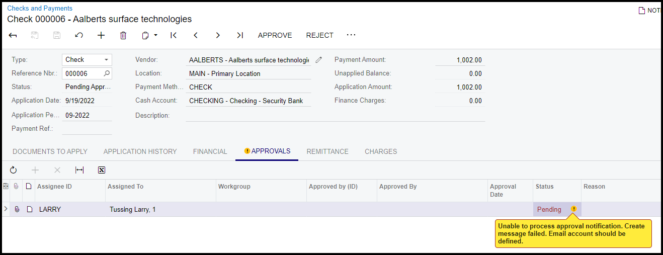 unable-to-process-approval-notification-community