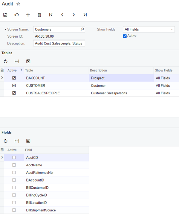 Field Level Audit configuration Community