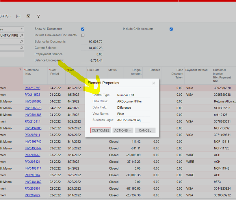 discrepancy report