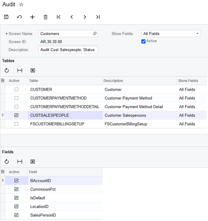 Field Level Audit configuration Community