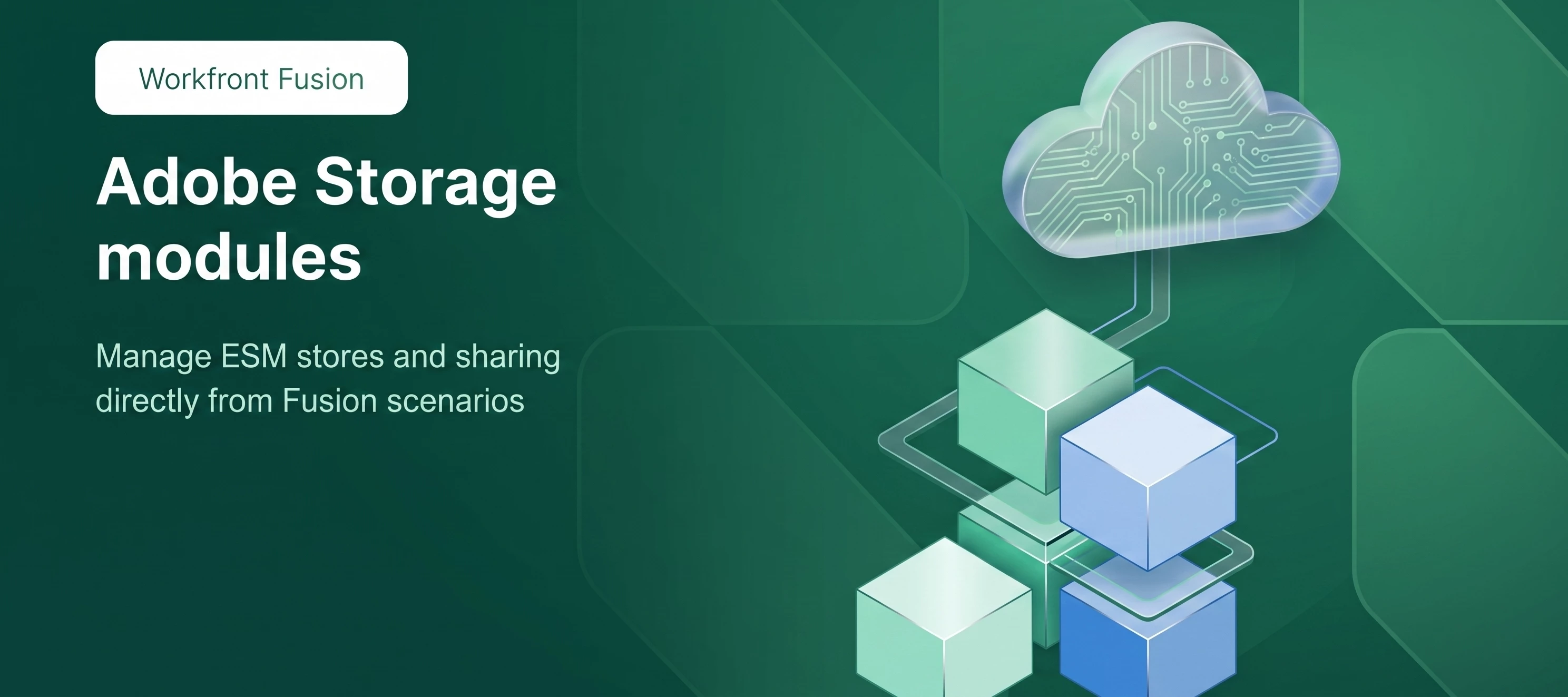 Workfront Fusion now natively supports Adobe Storage (ESM)