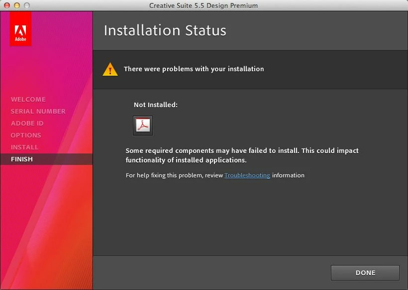 Acrobat X Pro install problem Mac OS Lion | Community