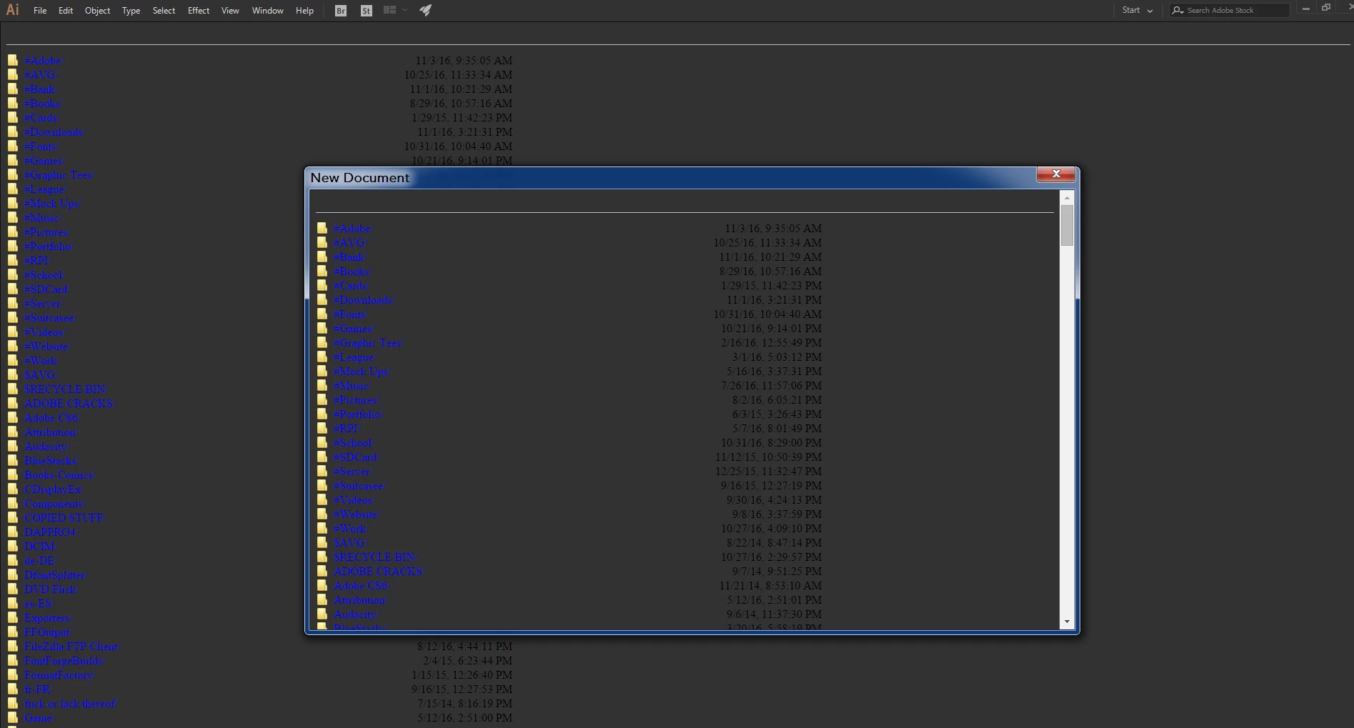 Can't create new document or view CC libraries (Windows) | Community