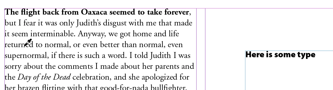 InDesign 2017: eye dropper no longer working on text style | Community