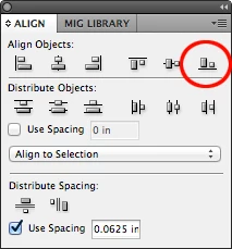 How to align to BOTTOM object with Distribute Spacing? | Community