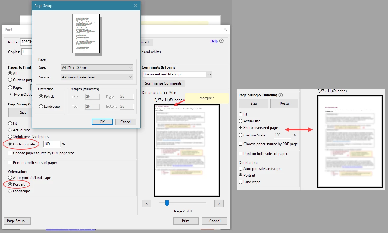 How to view page orientation and set margins | Community