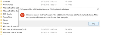Acrobat DC not opening | Community