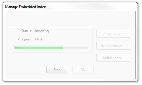 Manage Embedded Index Error | Community