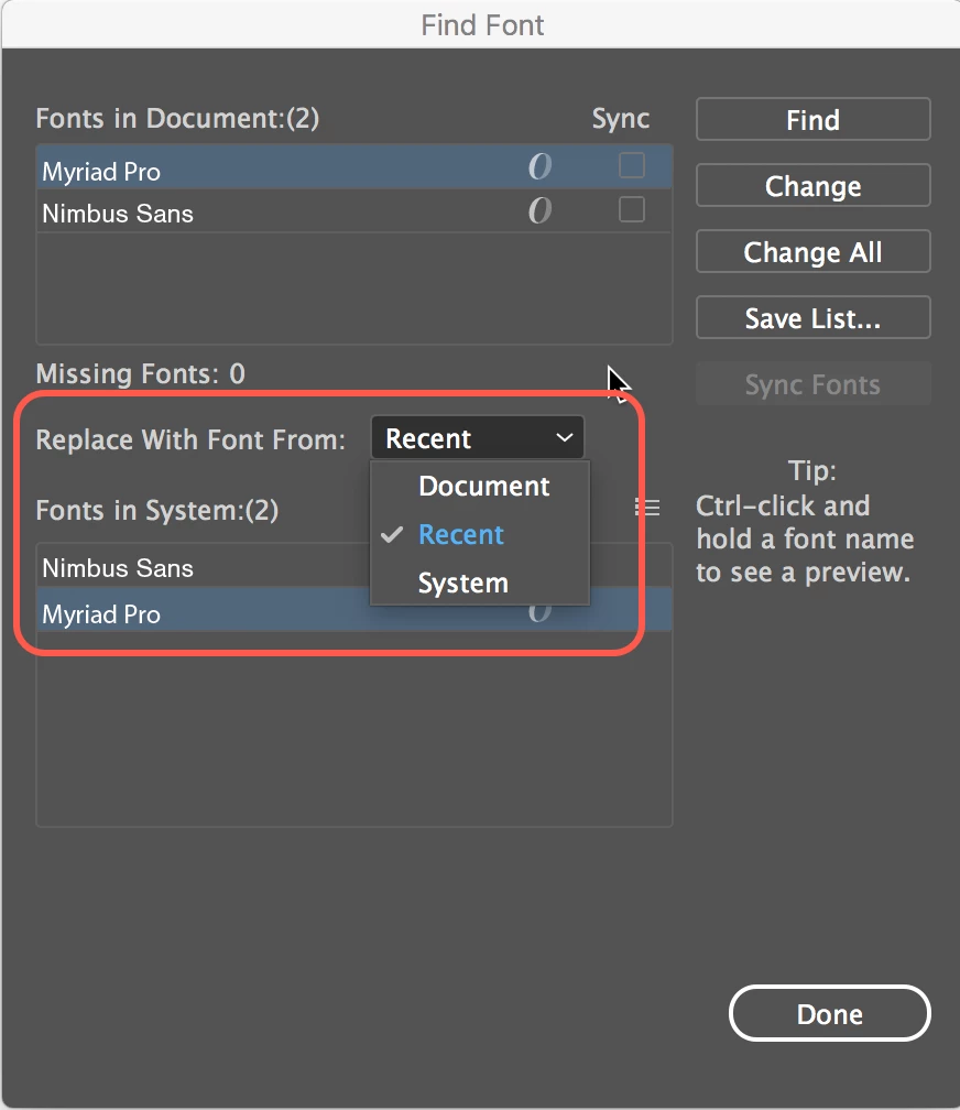 Tagworks Font Options Add 'Favorites' and 'Typekit' options to Replace with Font | Community