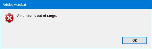 Acrobat Pro DC Needs Better ERROR Messages | Community