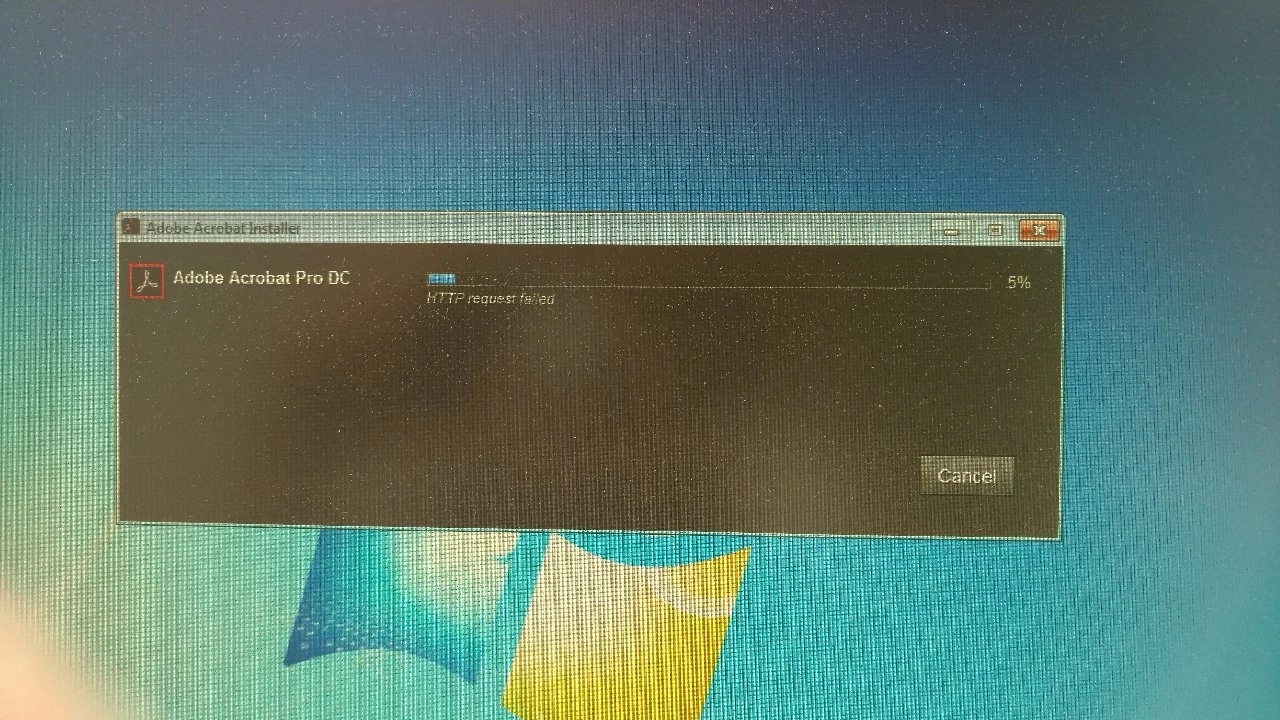 Acrobat Pro DC https failed error message....help | Community