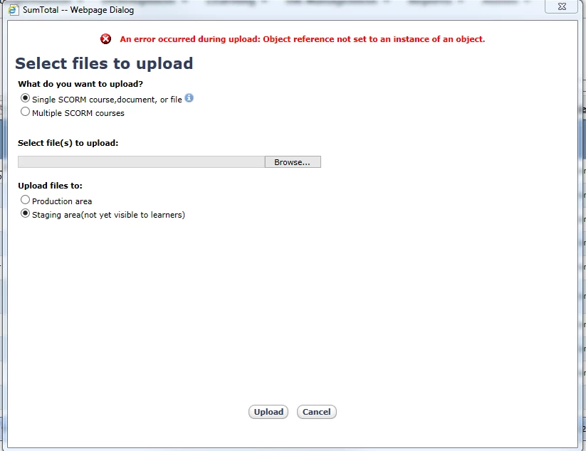 "Object reference not set to an instance of an object"... error | Community