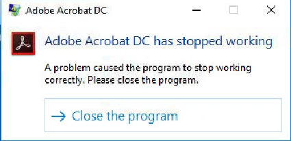 Adobe Acrobat DC - Error when clicking on 3rd party plugin | Community