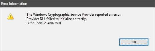 Error 2148073501 when attempting to sign documents | Community
