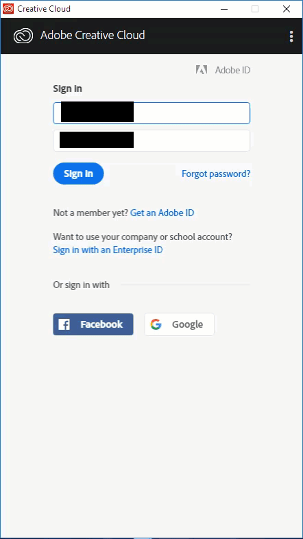Unable to login to Adobe CC with white screen [Fix] | Community