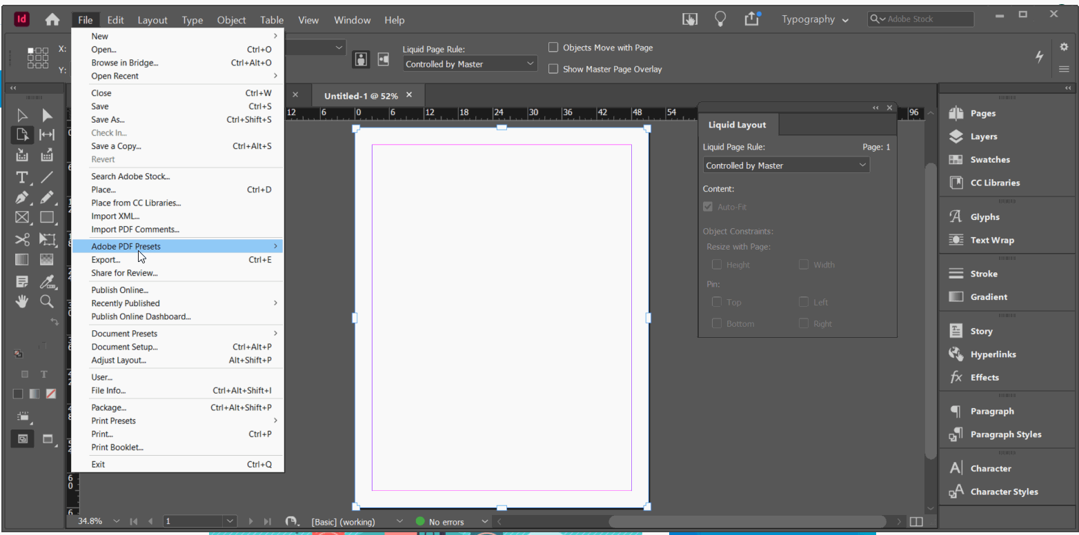 Export InDesign Presets | Community
