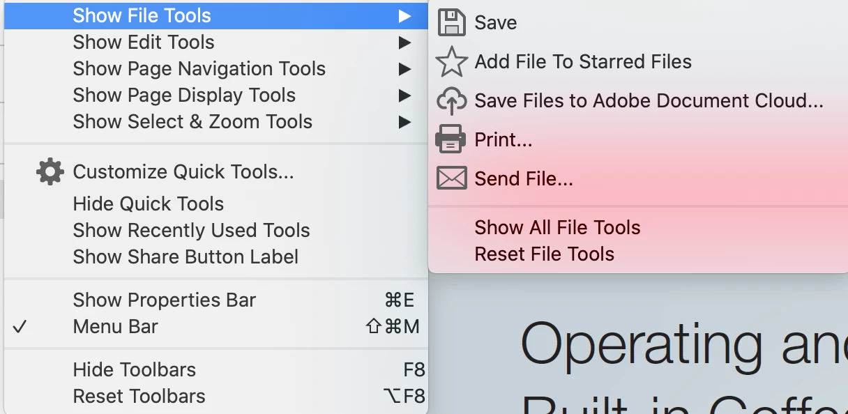 Acrobat DC top menus | Community