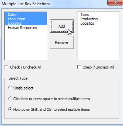 multiple list box selections in pdf form | Community