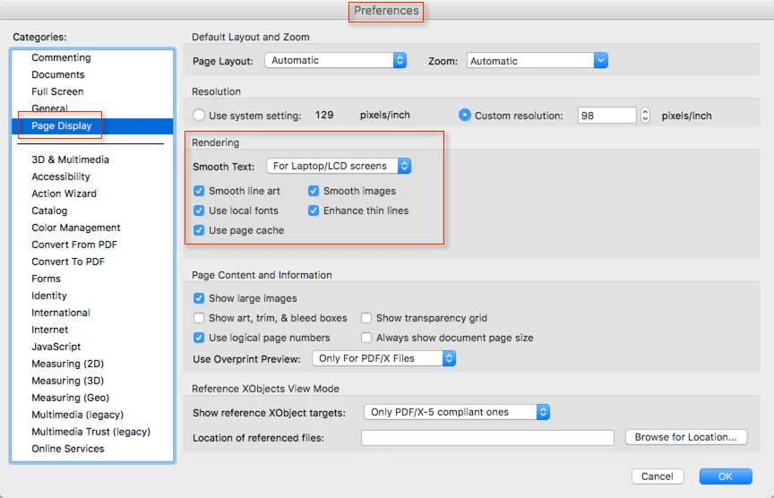 Rendering quality of Acrobat is poorer than that of other PDF reader ...