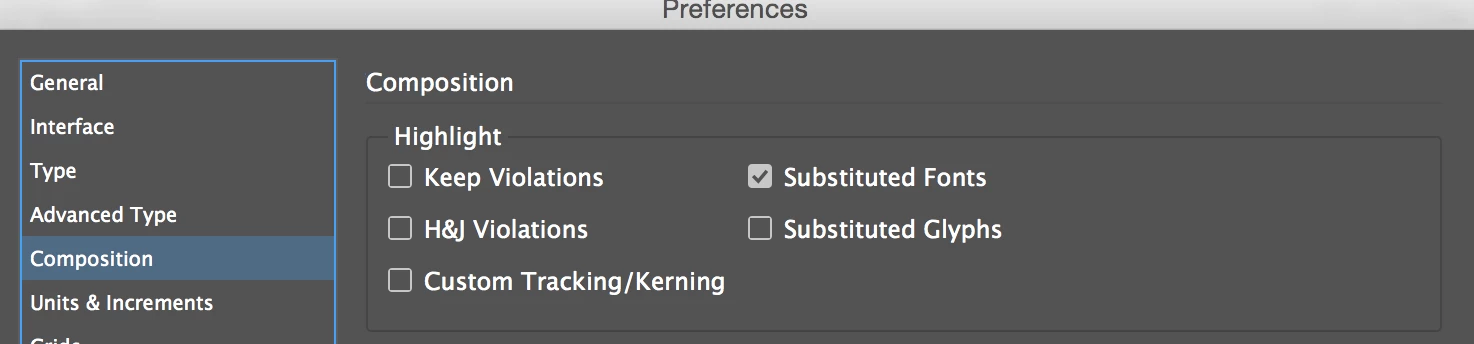 InDesign Text Highlighting but not Font issue | Community