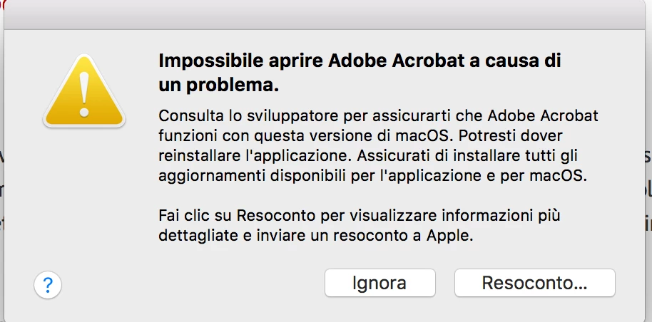 Unable to open Acrobat Pro on Mac OS high Sierra 10.13.3 | Community