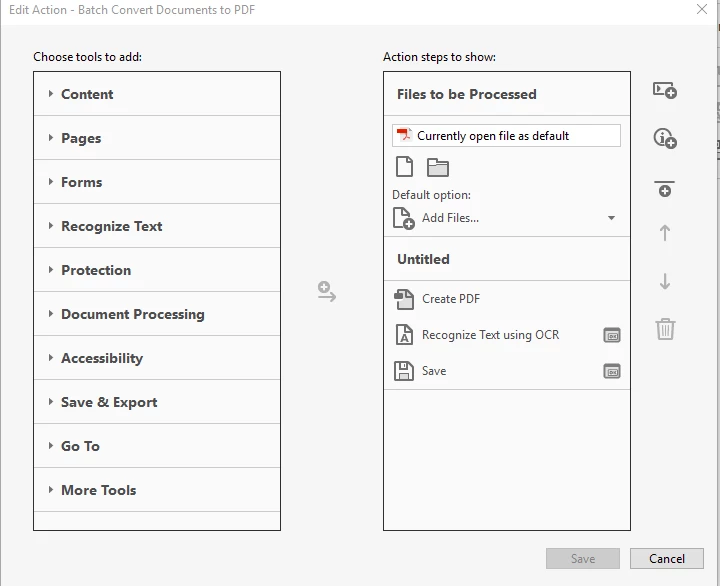 Acrobat 2017 - Tools - Wizard - Create PDFs of multiple files | Community