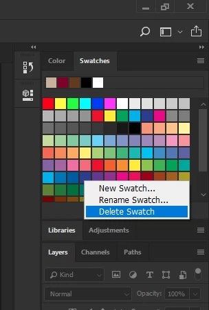 Unable to delete color swatch | Community