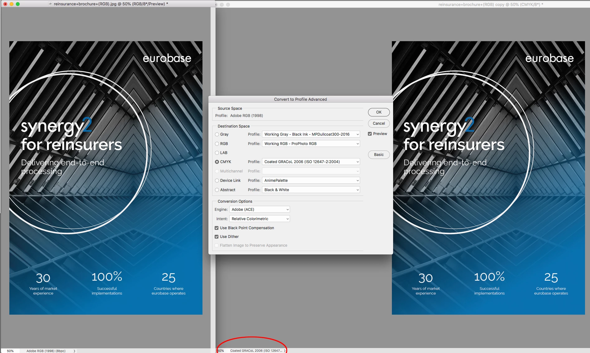 Printing transparency gradients in CMYK | Community