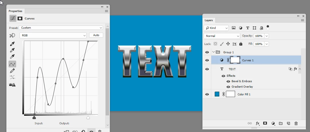 How do I create chrome text? | Community