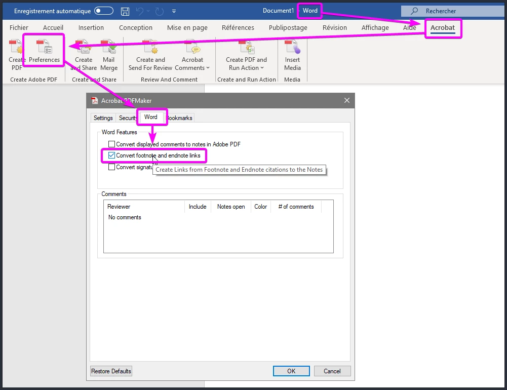 MS Word to Adobe Acrobat | Community