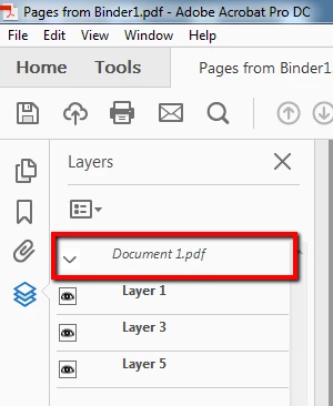 How to remove group layers from pdf? | Community