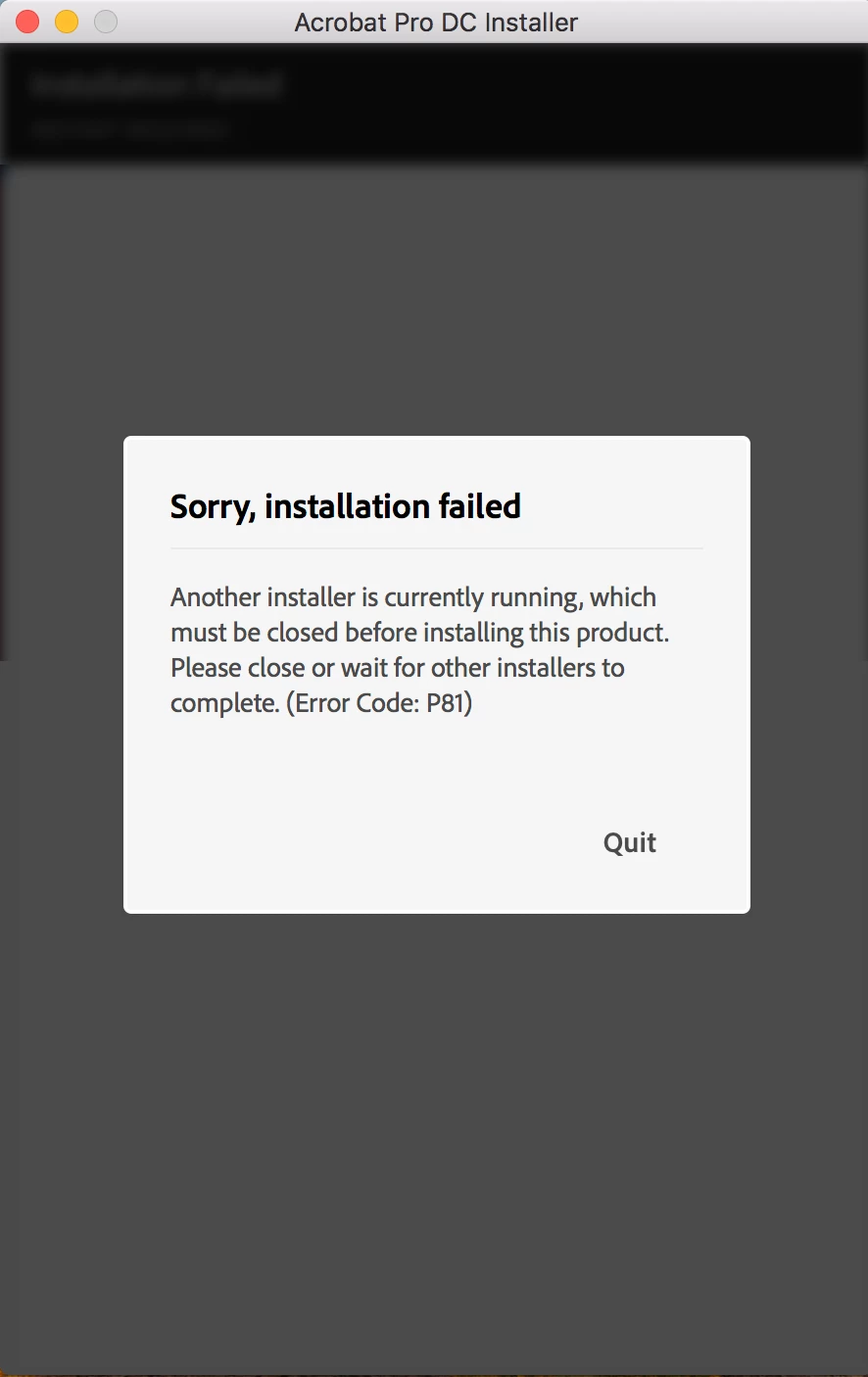 Acrobat DC installation failure | Community