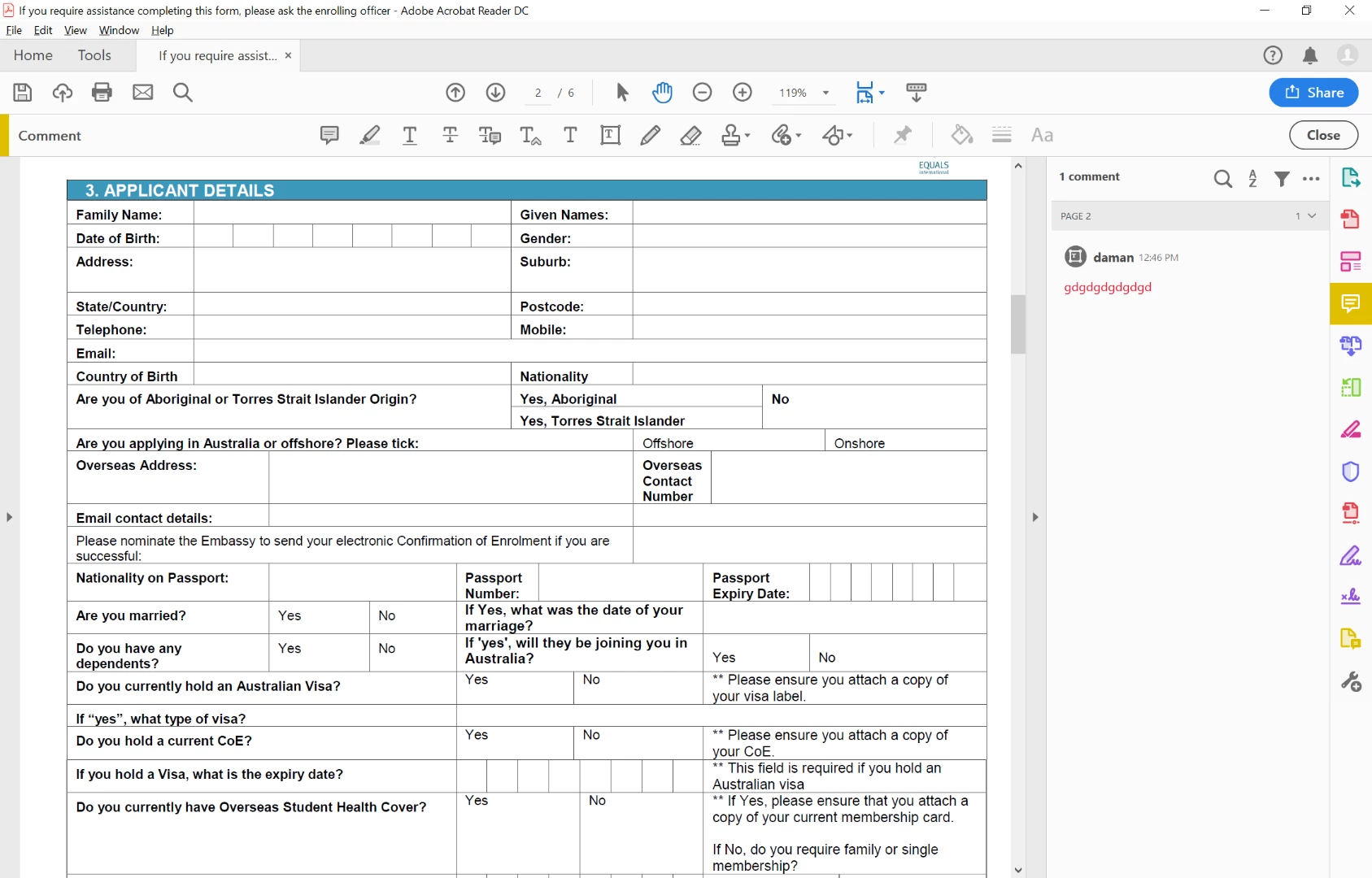 Not able to save text on Adobe Acrobat Reader DC | Community