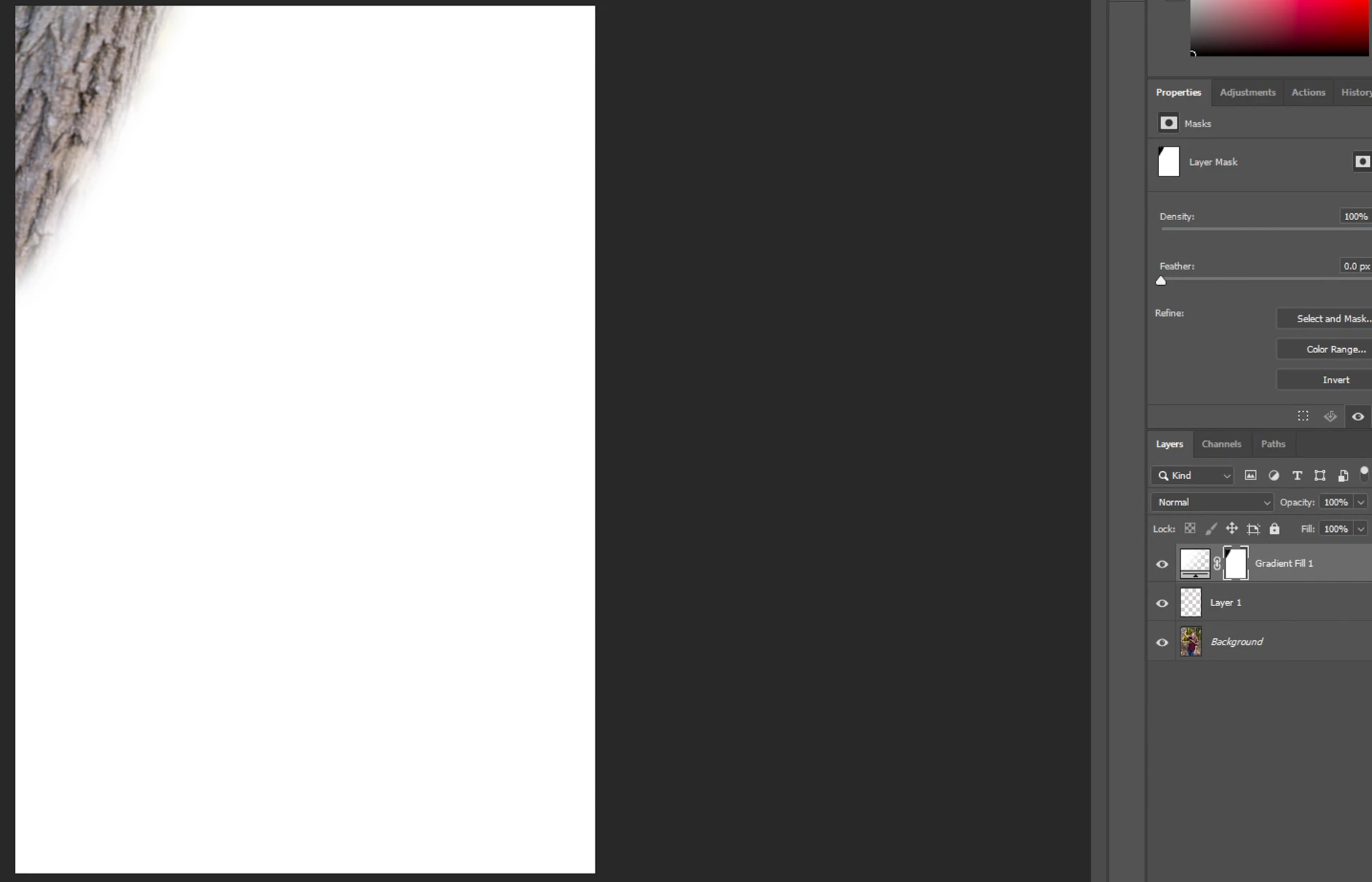 2019 gradient adjustment layer not working properly | Community
