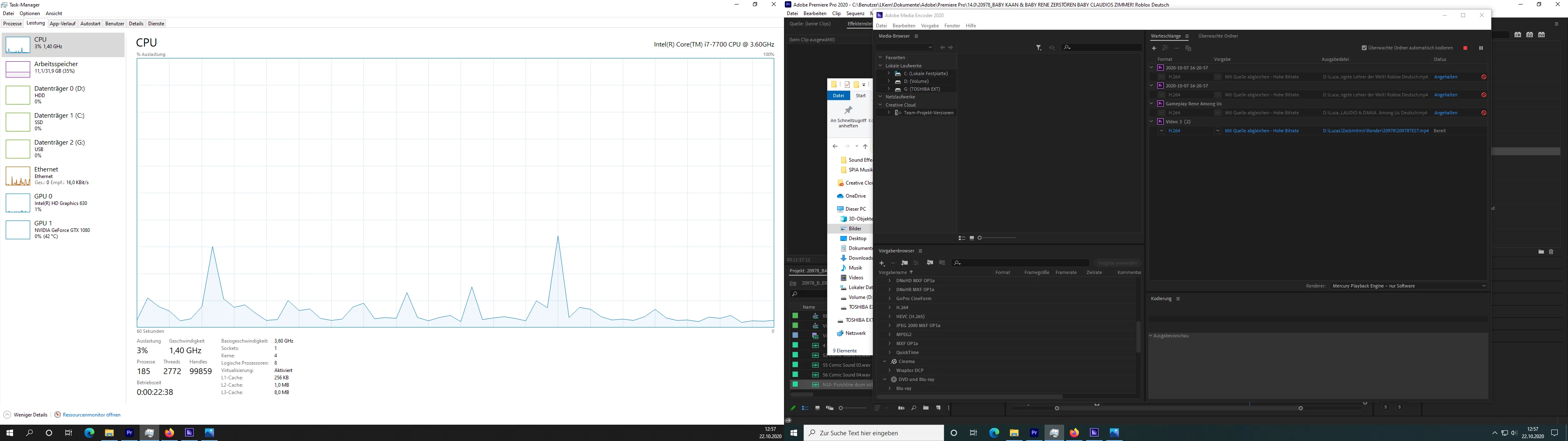 Problem with Performance and Rendering in Media Encoder | Community