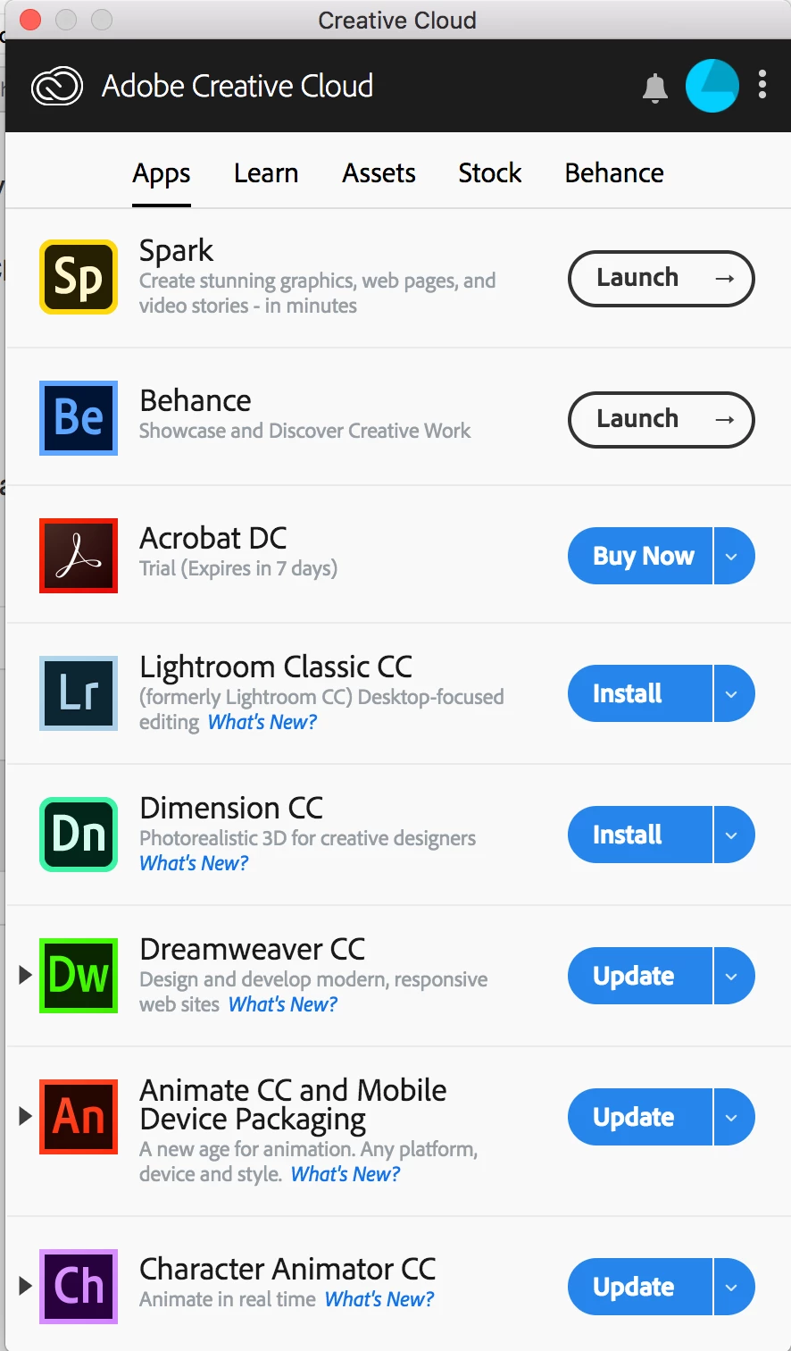 Acrobat DC app – part of Creative Cloud all apps package? | Community