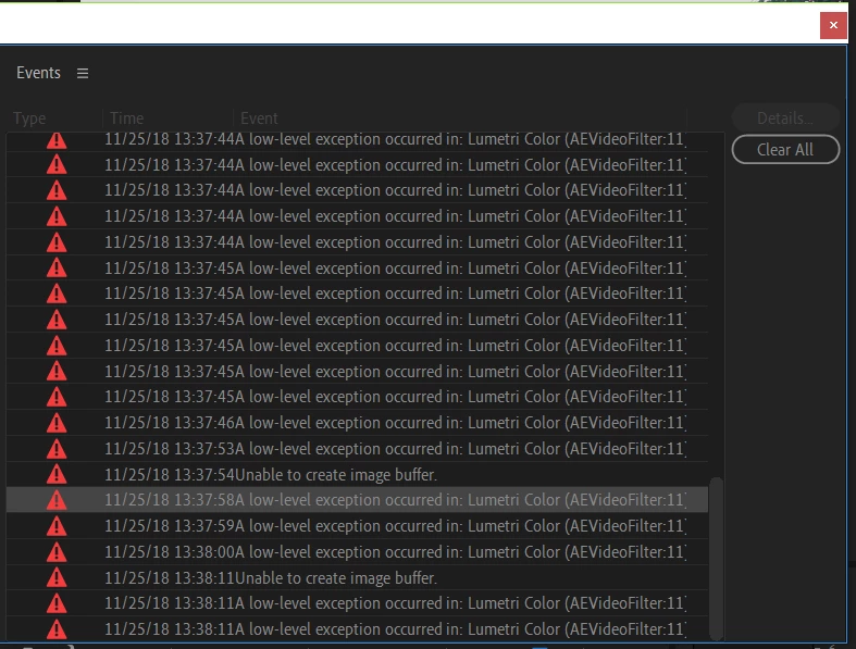 ERROR COMPILING MOVIE in Premiere CC 2019 | Community