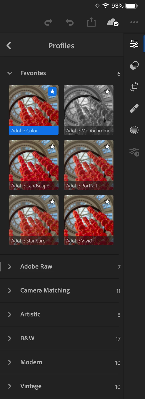 Missing color profiles | Community