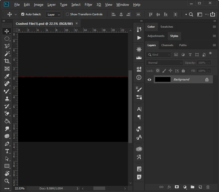 Crashed File Image Photoshop crashed? file recovery | Community