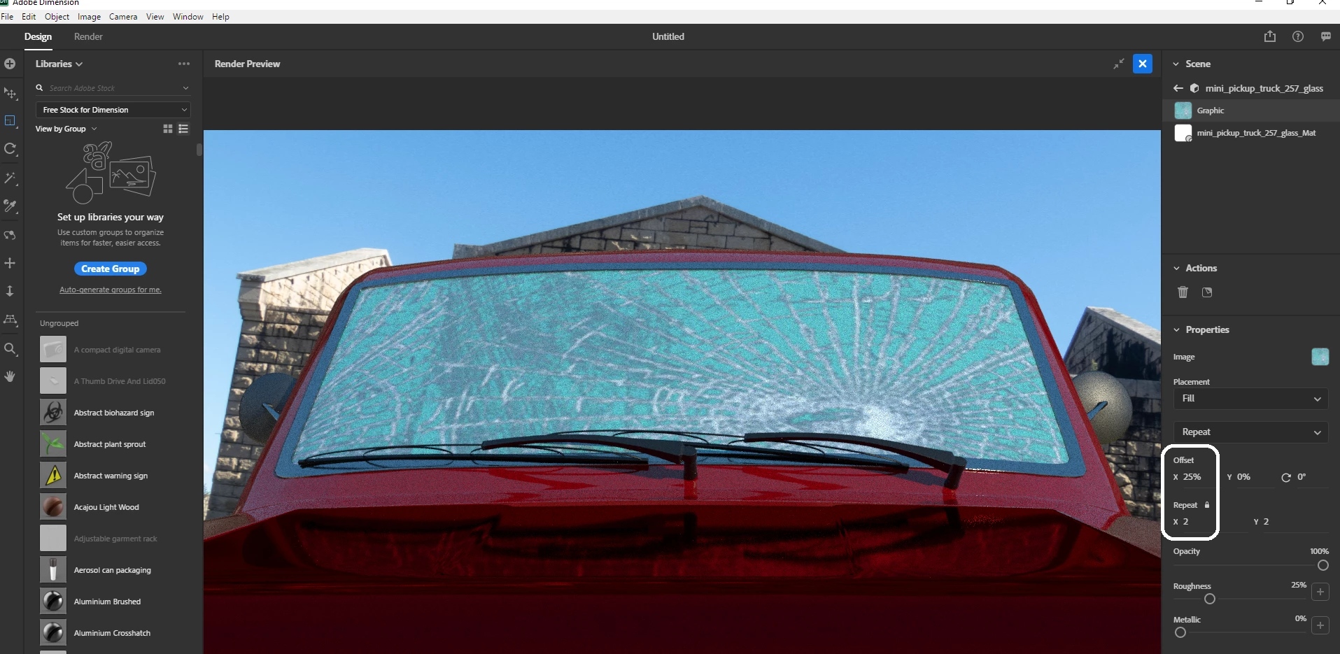 help with cracked windshield texture | Community