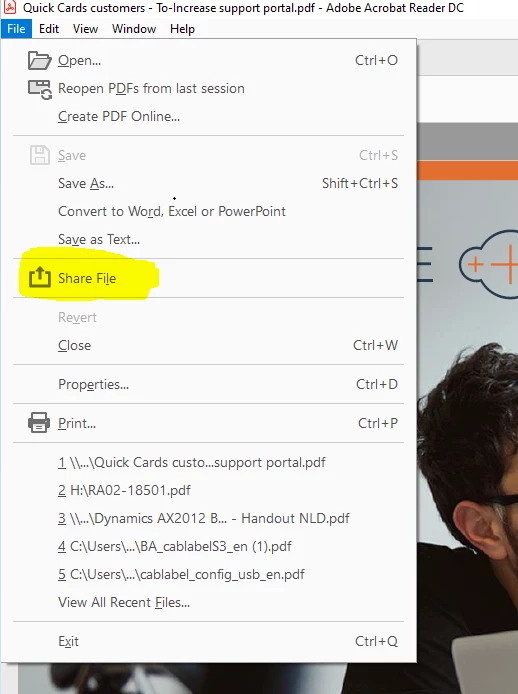 Issue with the Share file option | Community