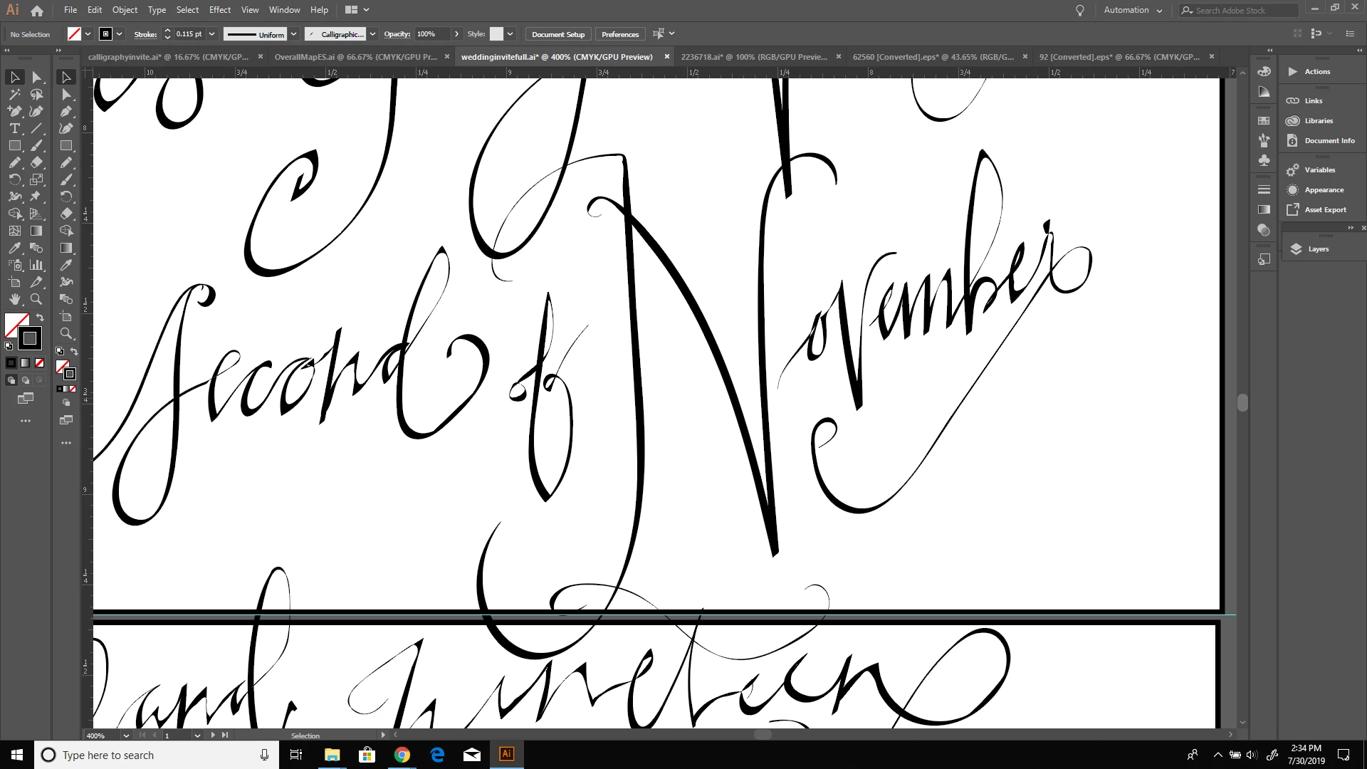 Illustrator Calligraphy Brush Distortion When Resized | Community