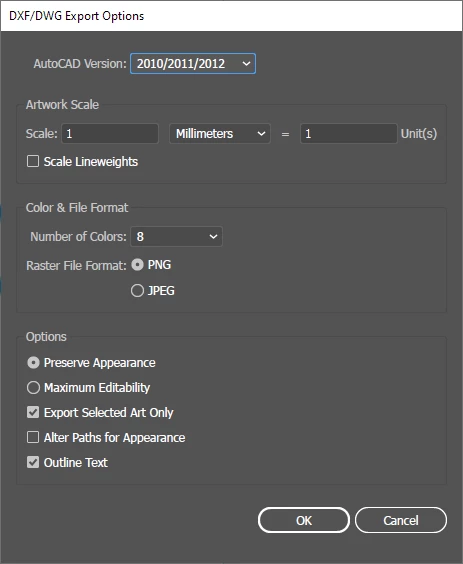 Illustrator 25.1 Export to DXF unusable | Community