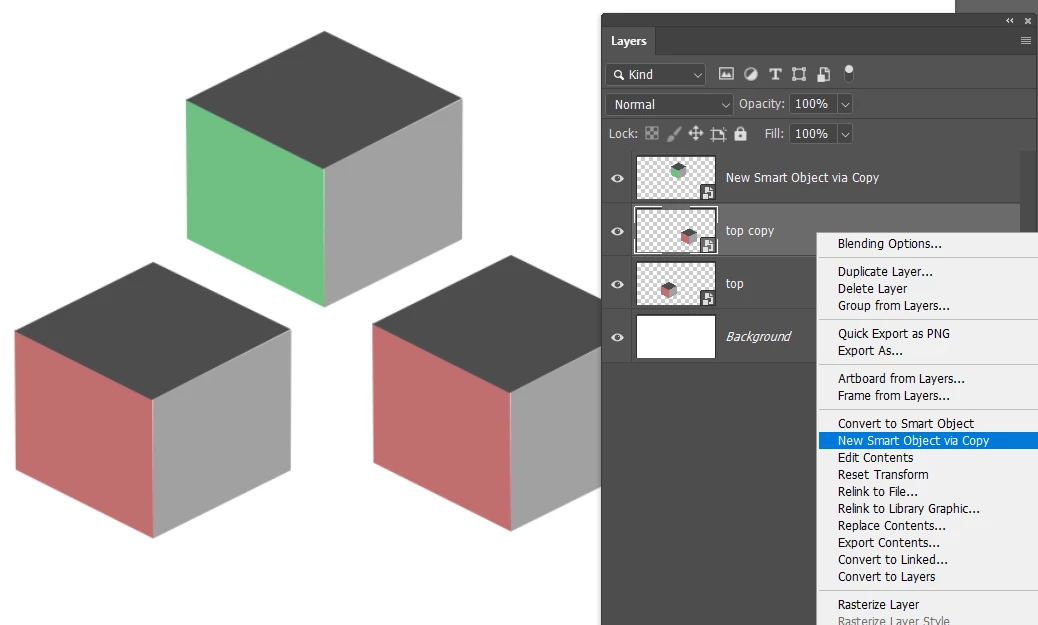 Creating new linked smart object on mockup file? | Community