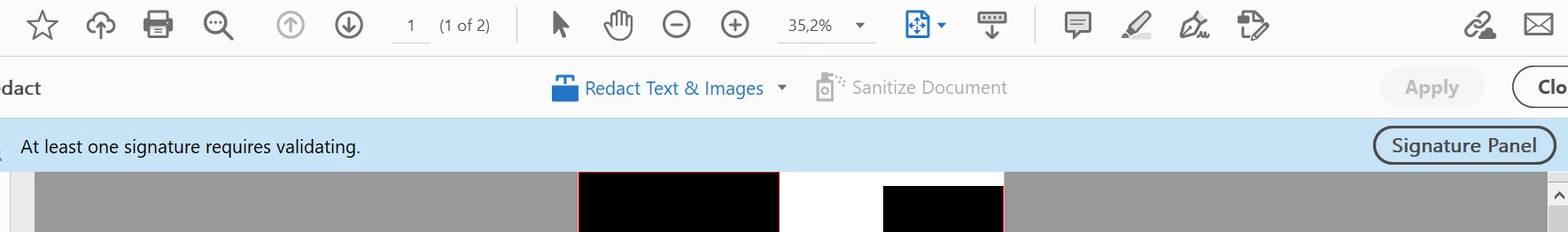 Acrobat DC Pro redaction unable to apply changes | Community