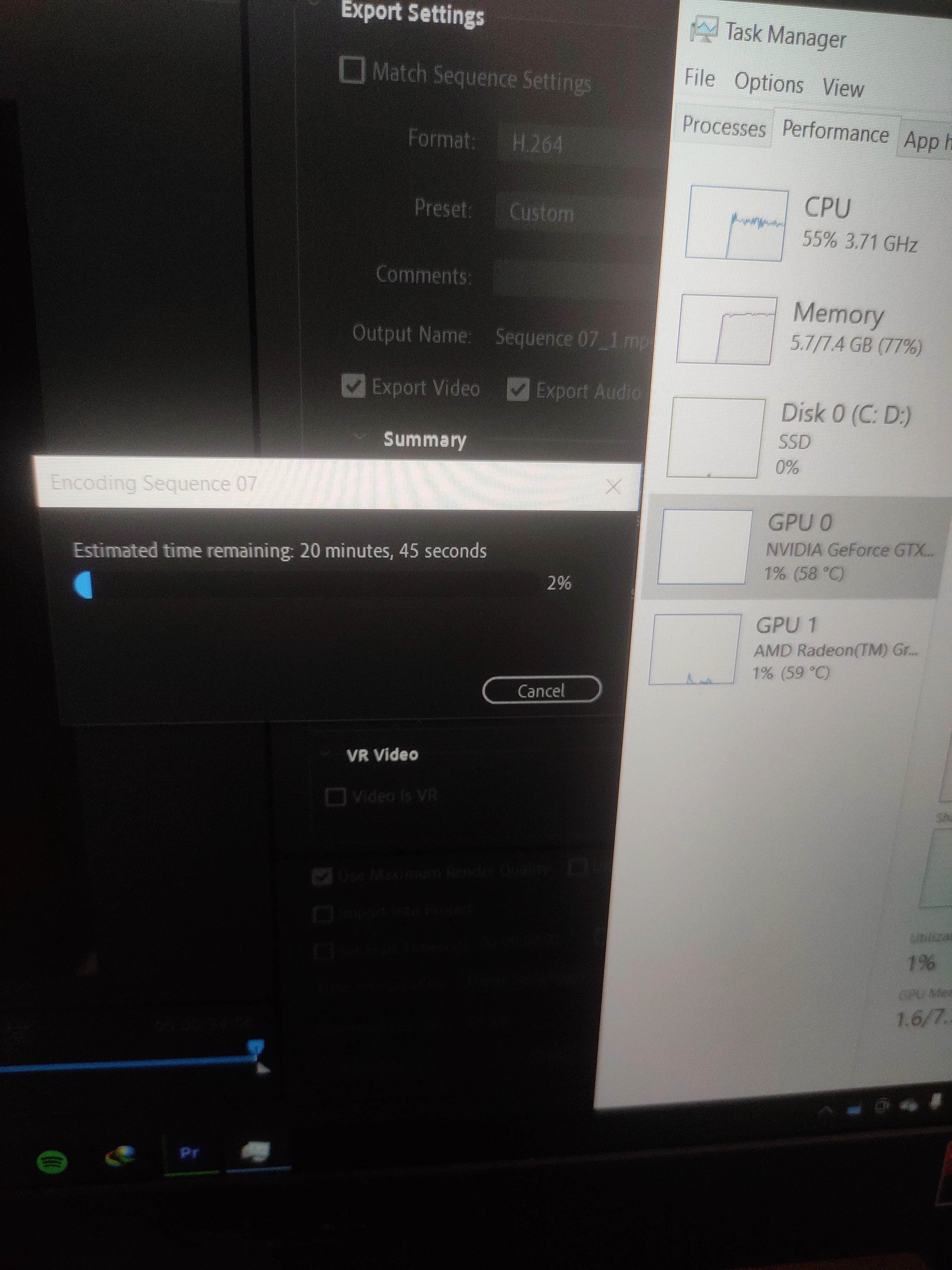 Nvidia GPU not being used while exporting video | Community