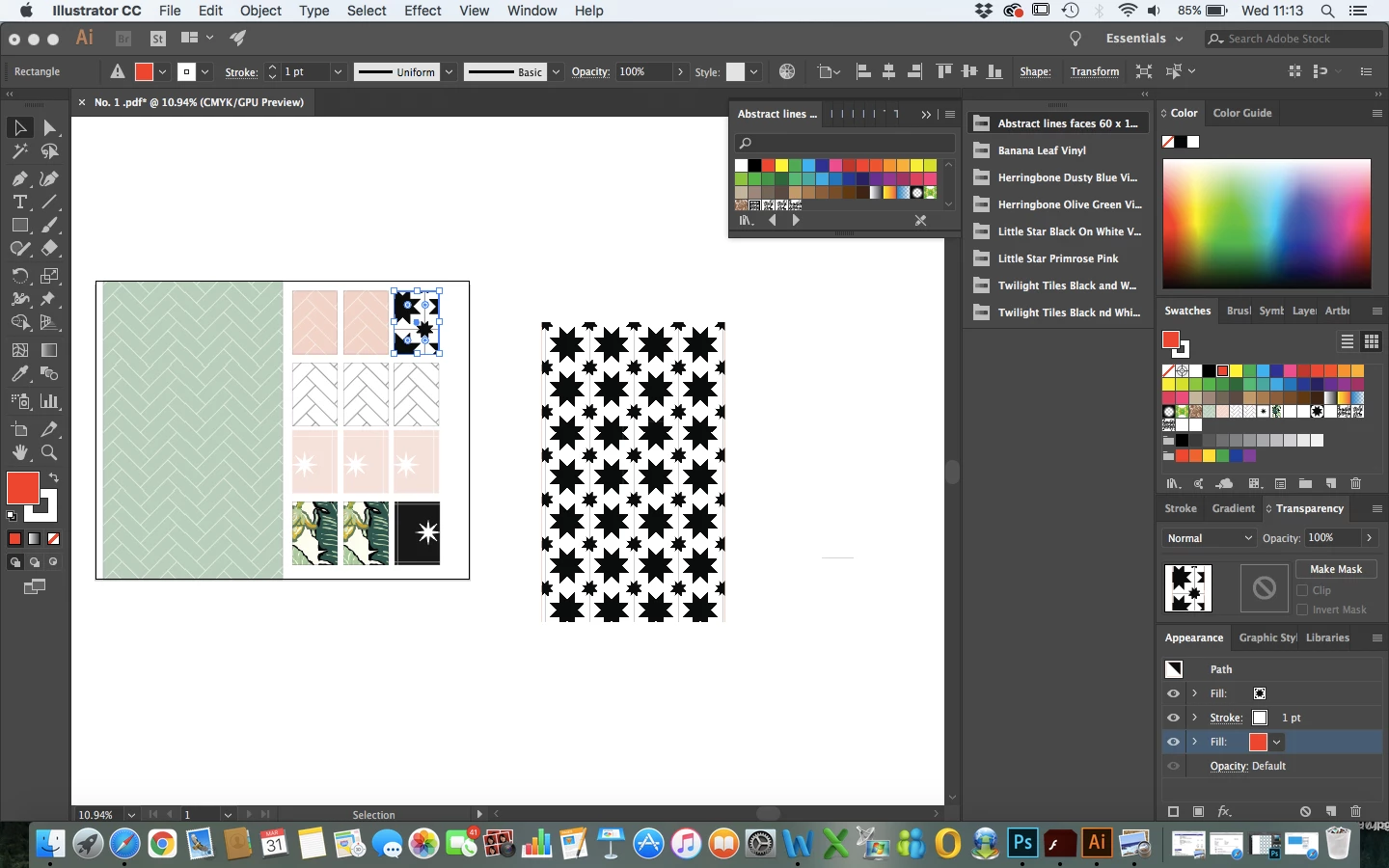Fill colour not showing up behind pattern? | Community