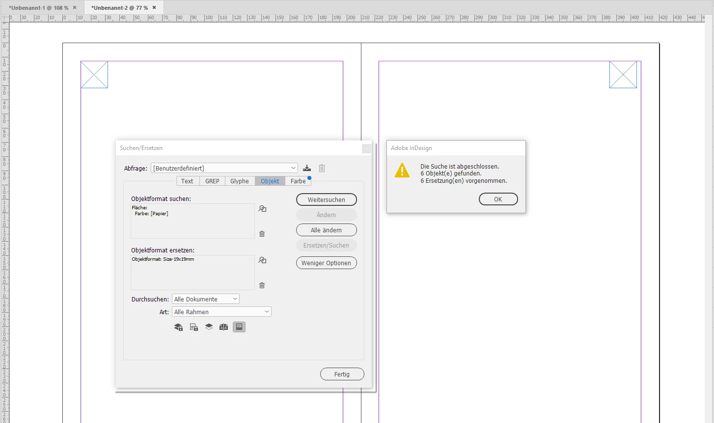 Please help- resizing object at once in all indesign document | Community